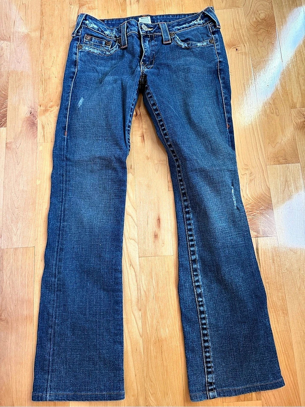 True Religion Joey Low Rise Flare Jeans Women's Blue (size 30)